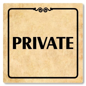 Private, 80x80mm, pergamen, Texas